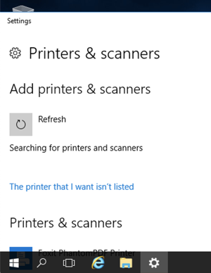 The printer that I want isnt listed